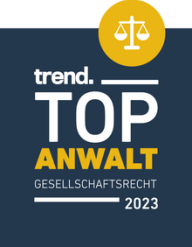 trend Auszeichnung TOP Anwalt GESELLSCHAFTSRECHT 2023
